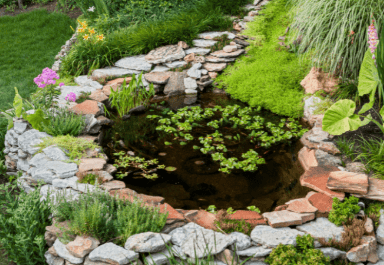 Backyard budget pond idea