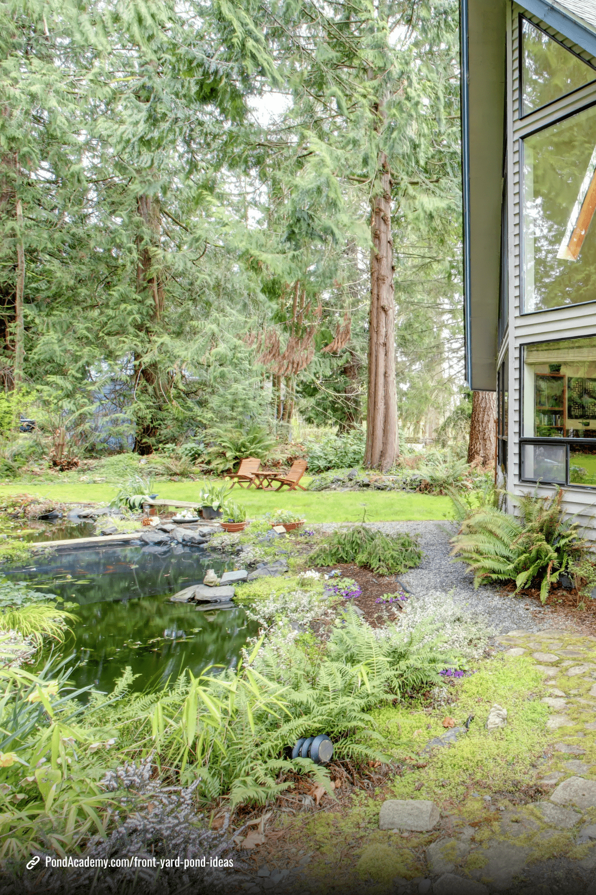 Front yard pond idea 4