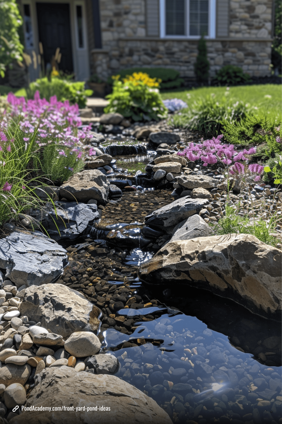 Front yard pond idea 9