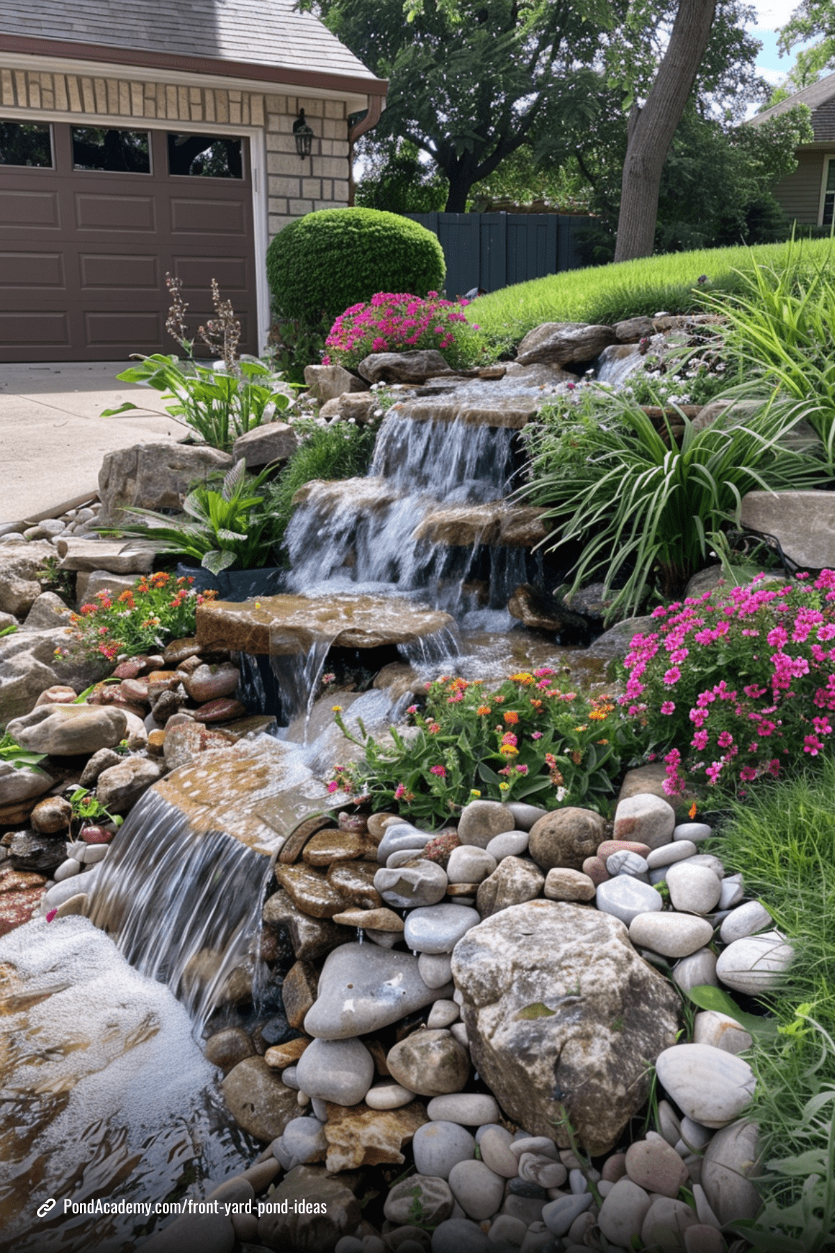 Front yard pond idea 7