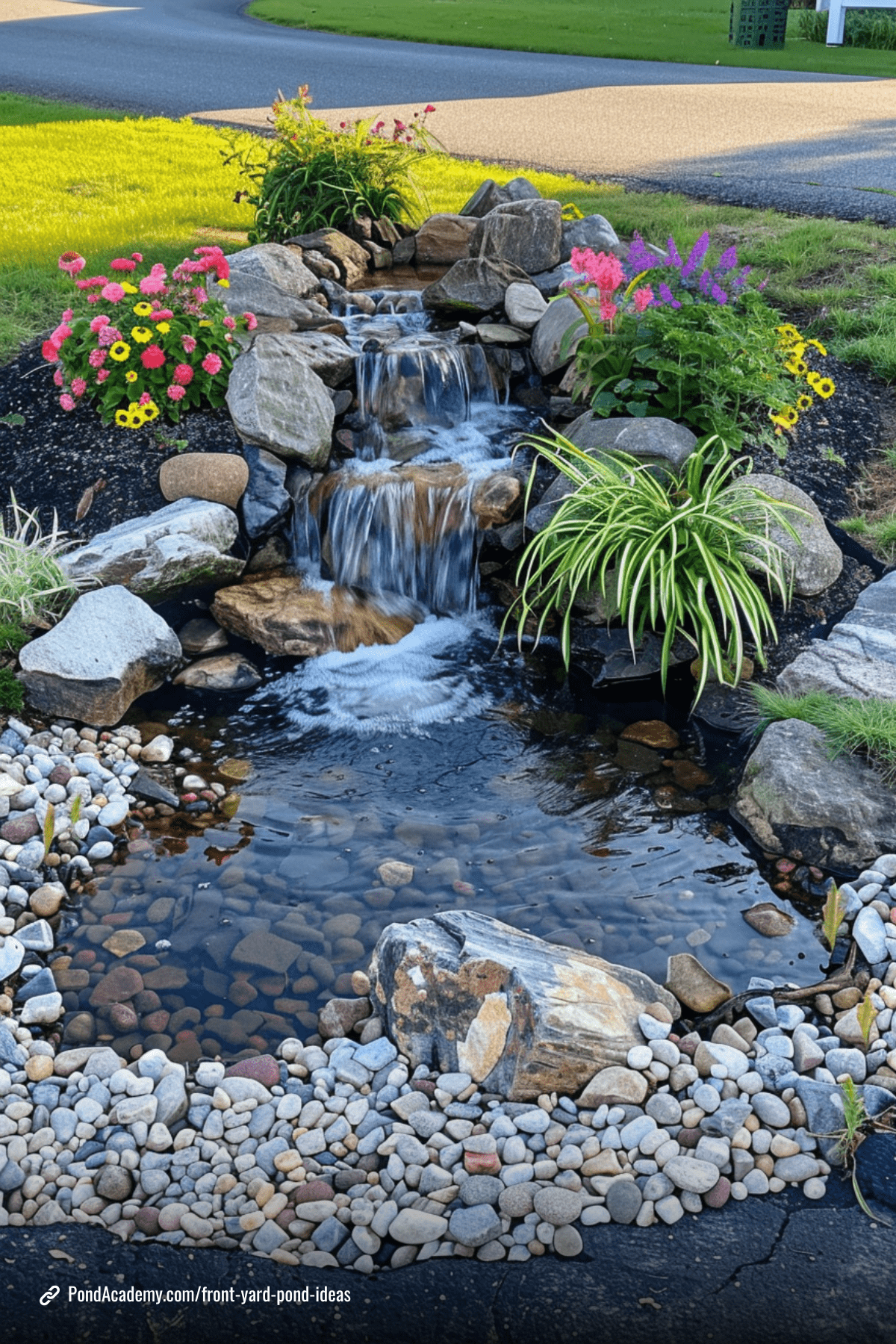 Front yard pond idea 5