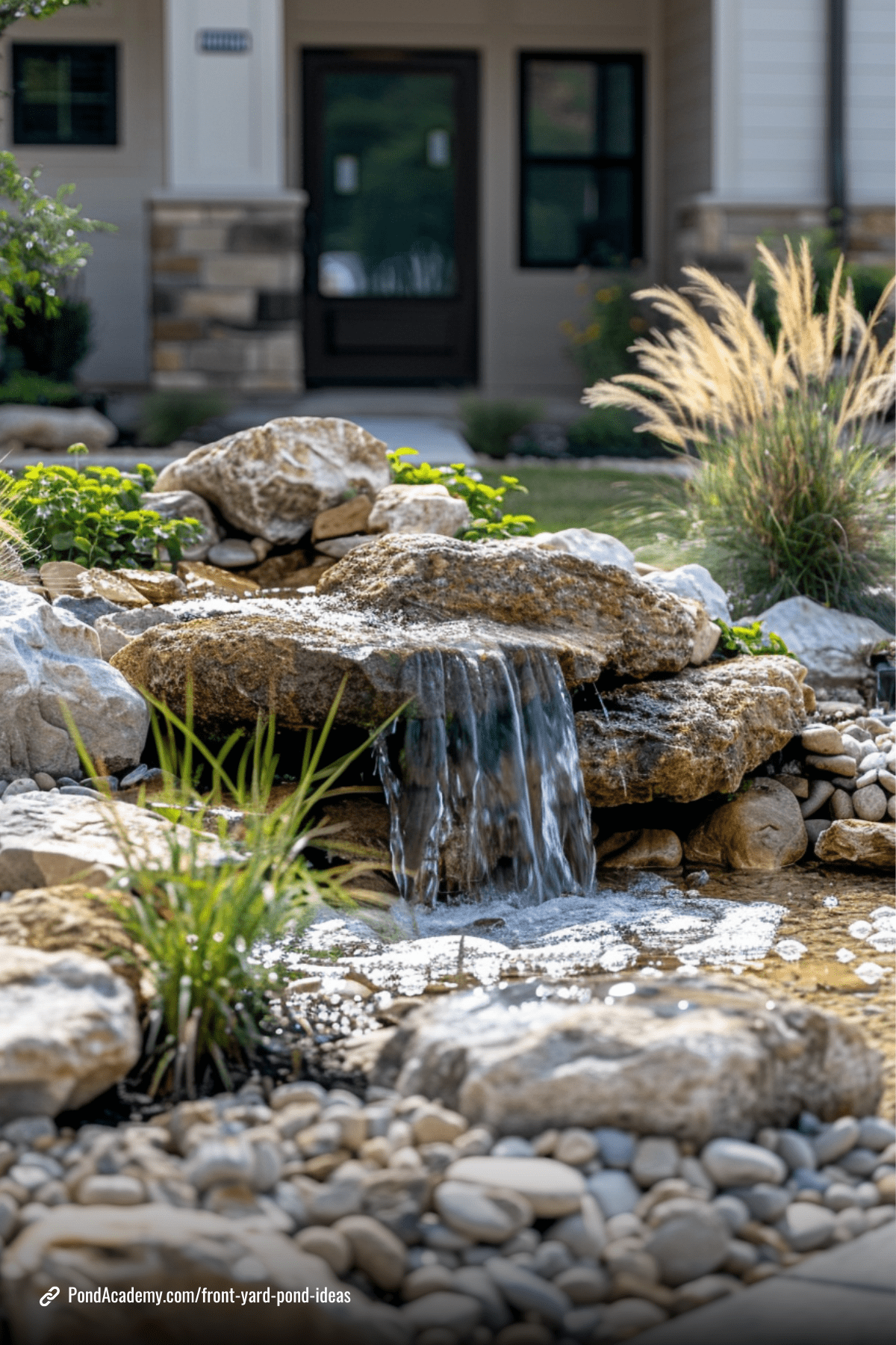 Front yard pond idea 3