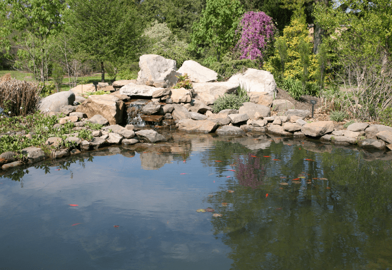 Koi Pond Waterfall Idea 6