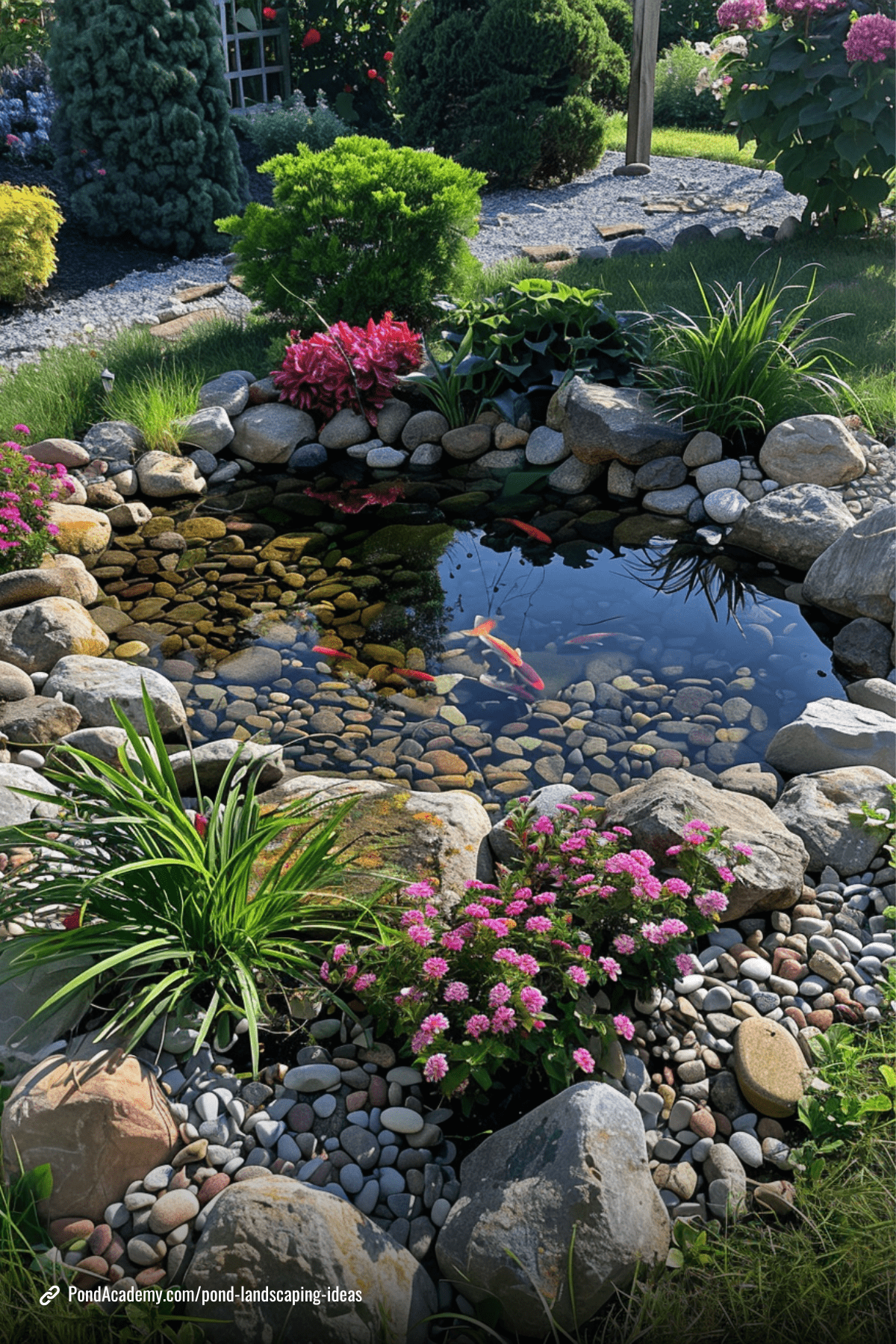 Pond landscaping idea 24