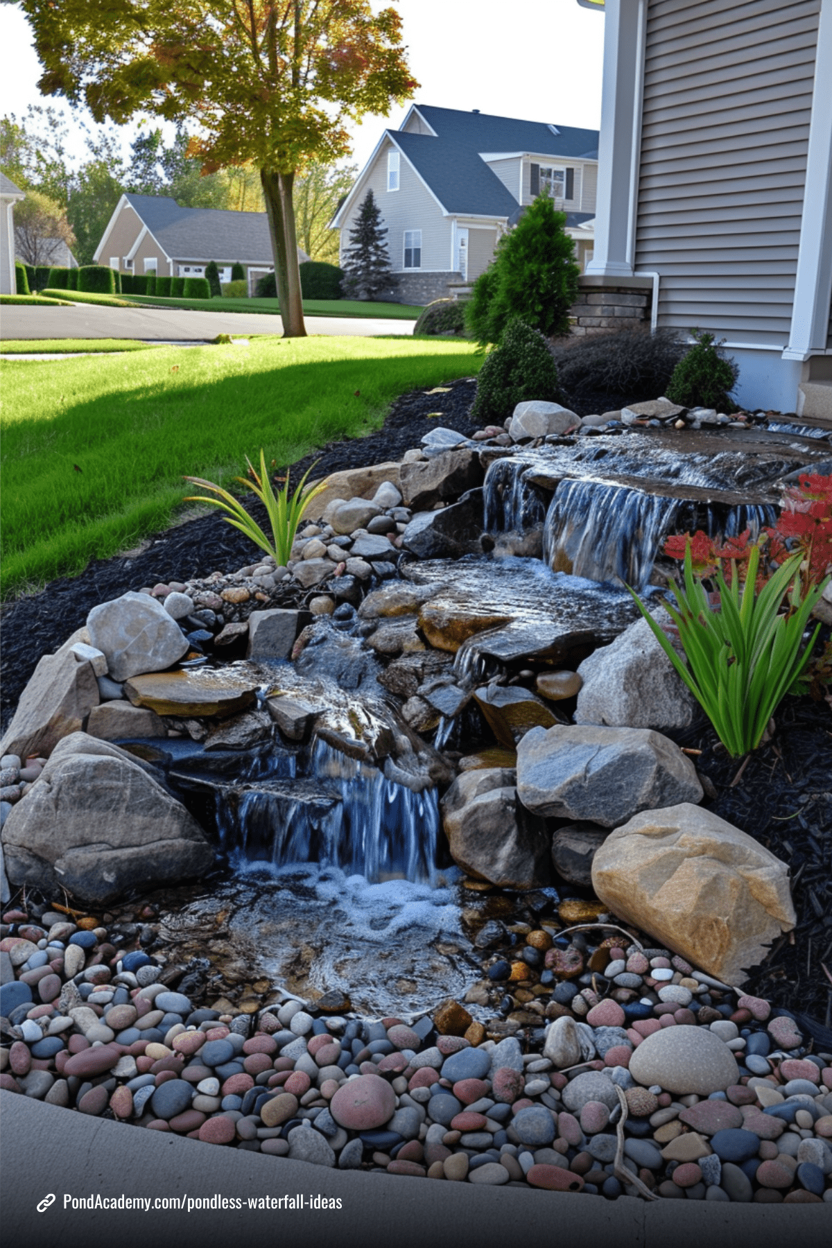 Pondless waterfall idea 12