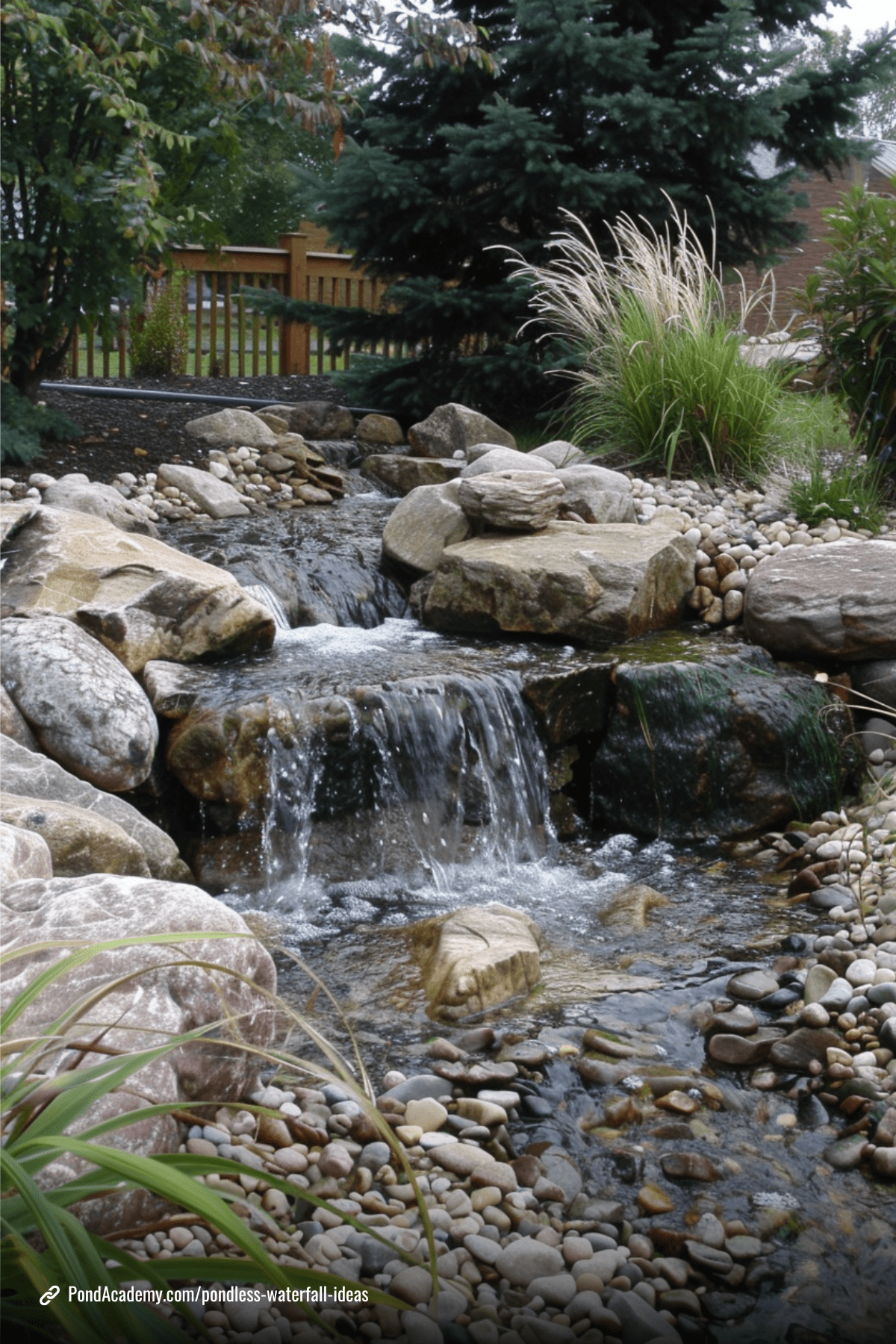 Pondless waterfall idea 14