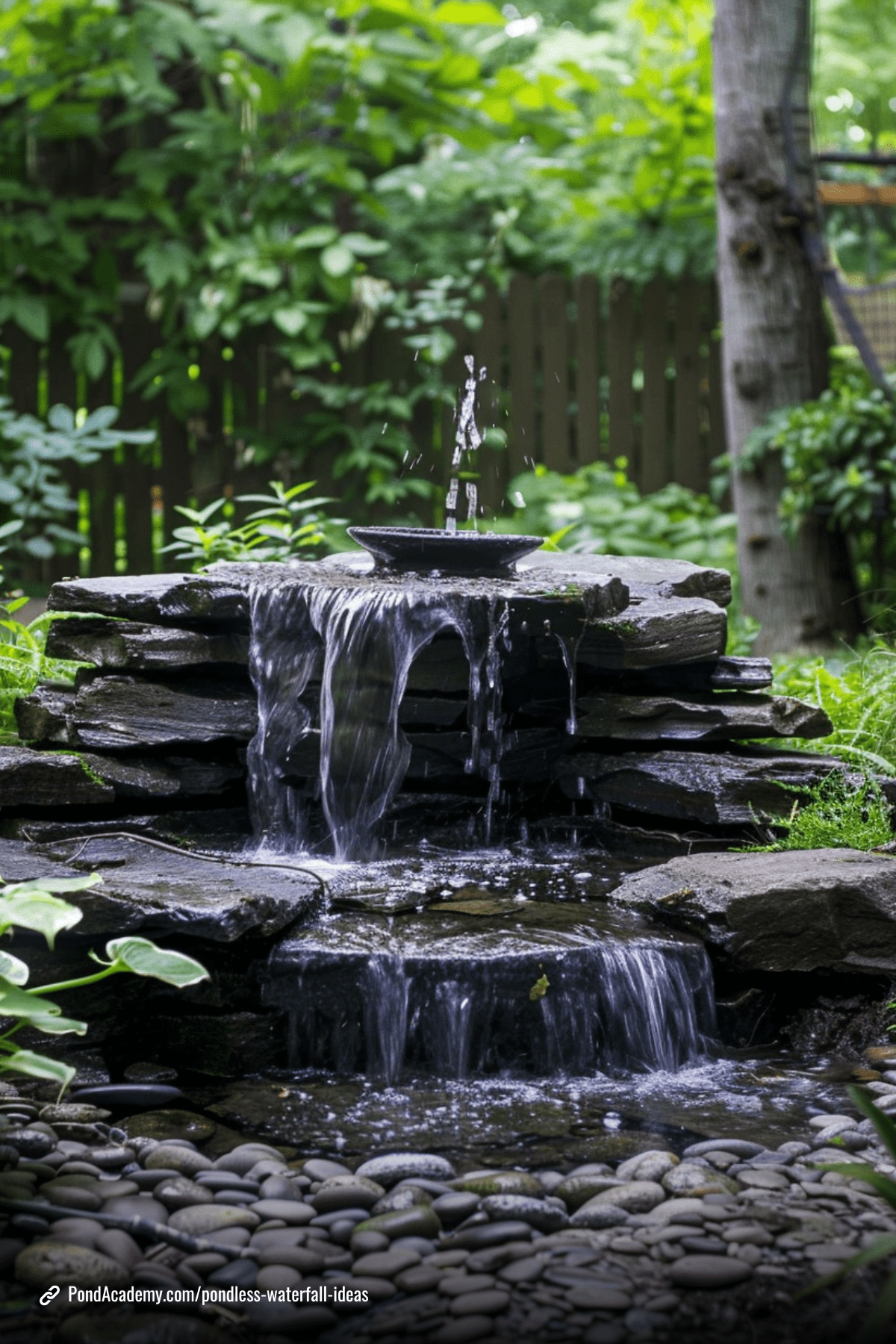 Pondless waterfall idea 16