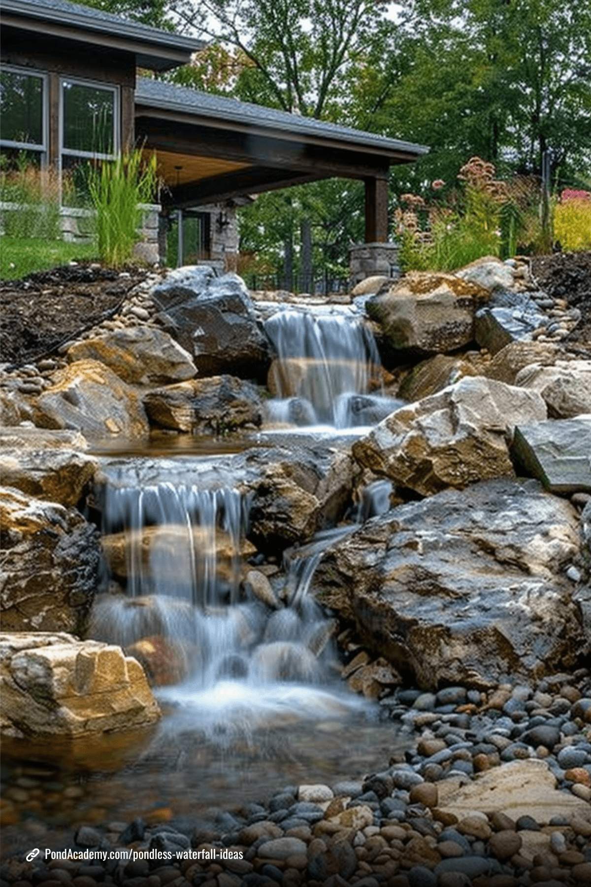 Pondless waterfall idea 17