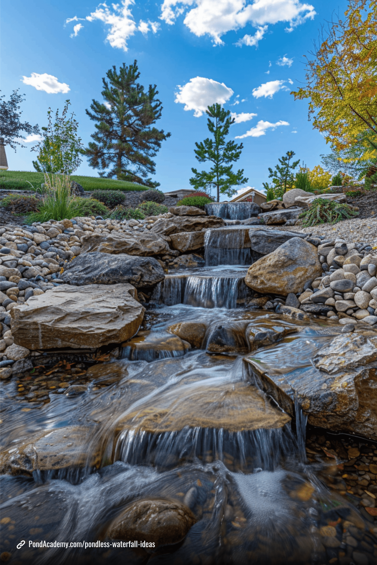 Pondless waterfall idea 18