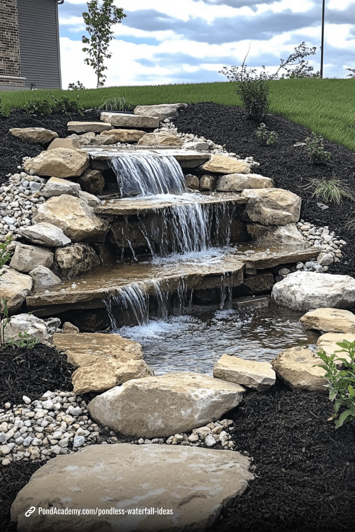 Pondless waterfall idea 19