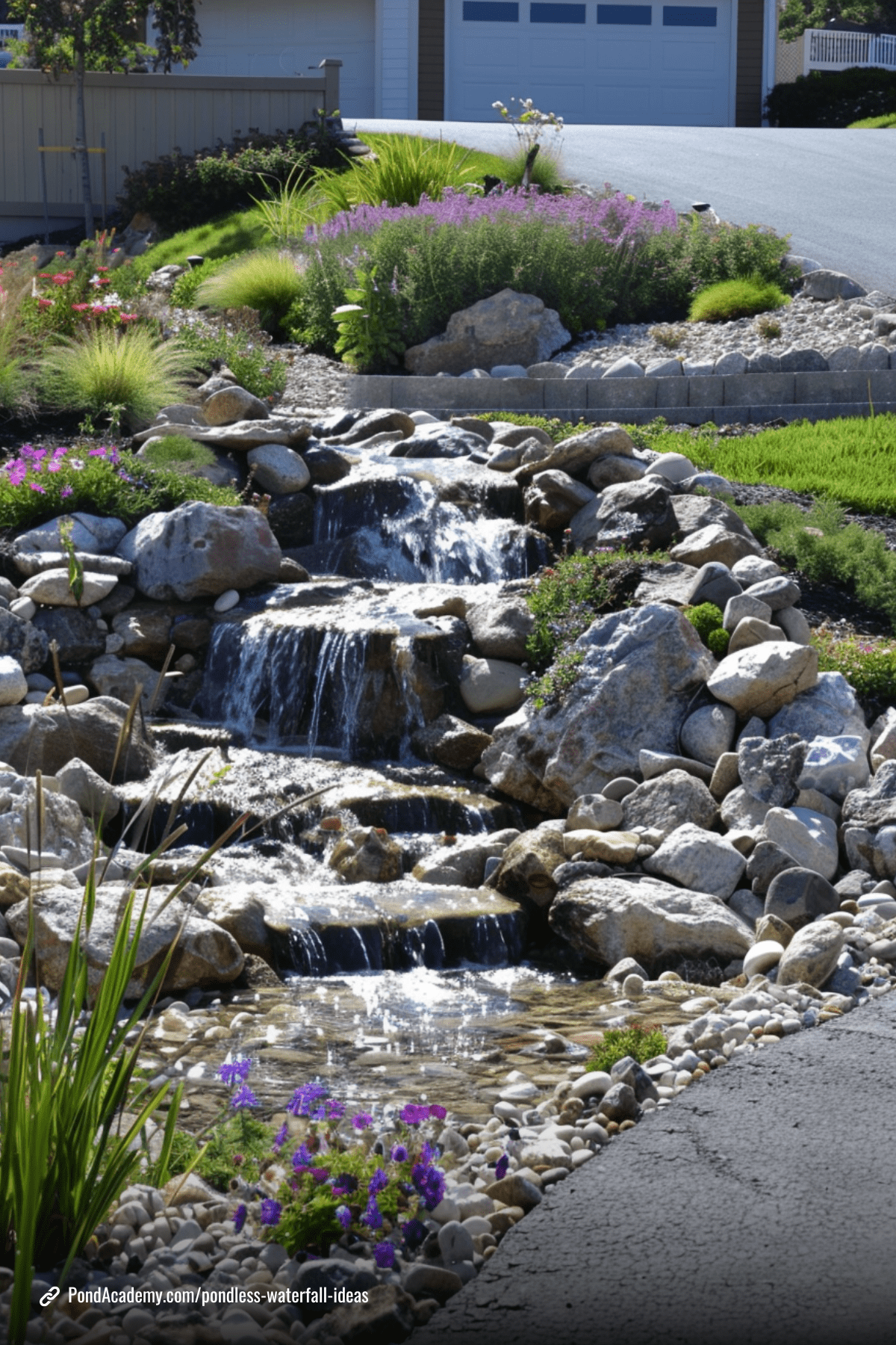 Pondless waterfall idea 5