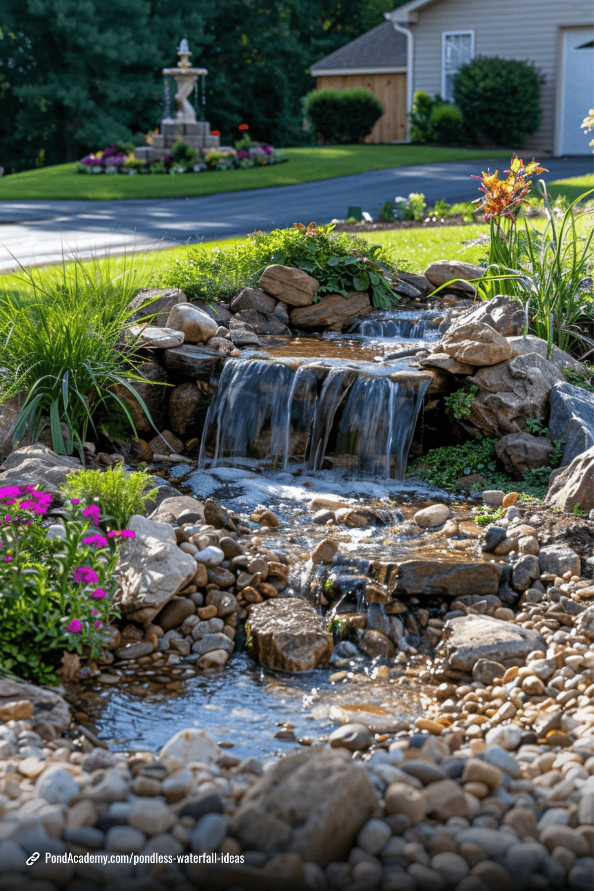 Pondless waterfall idea 8