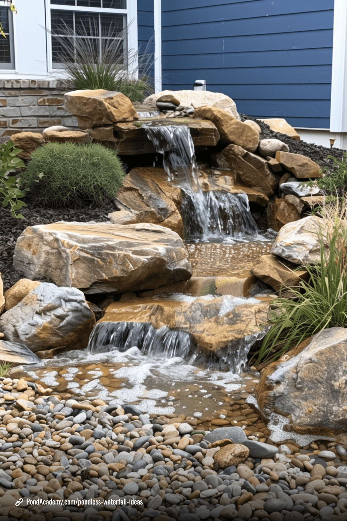 Pondless waterfall idea 9