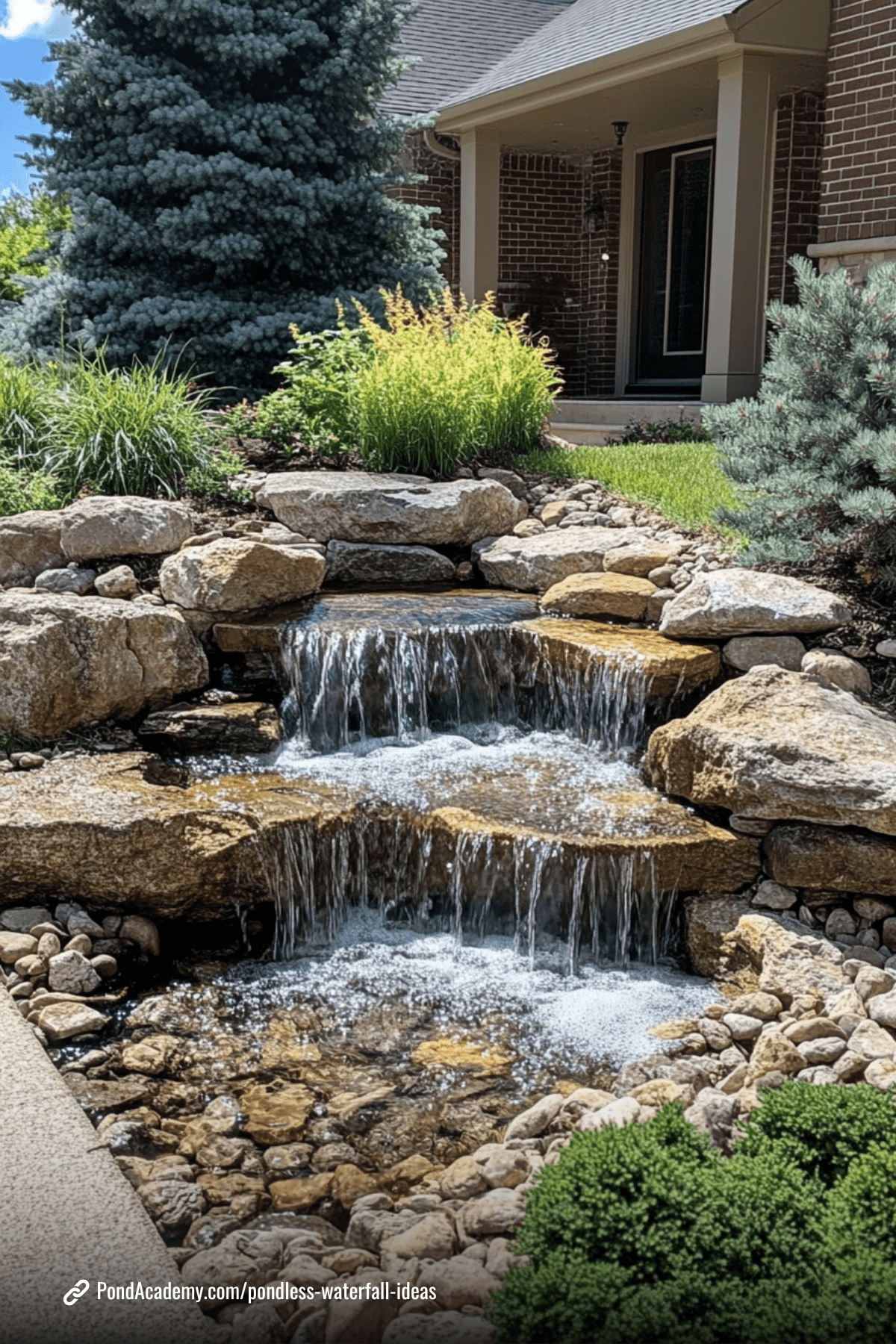 Pondless waterfall idea 20