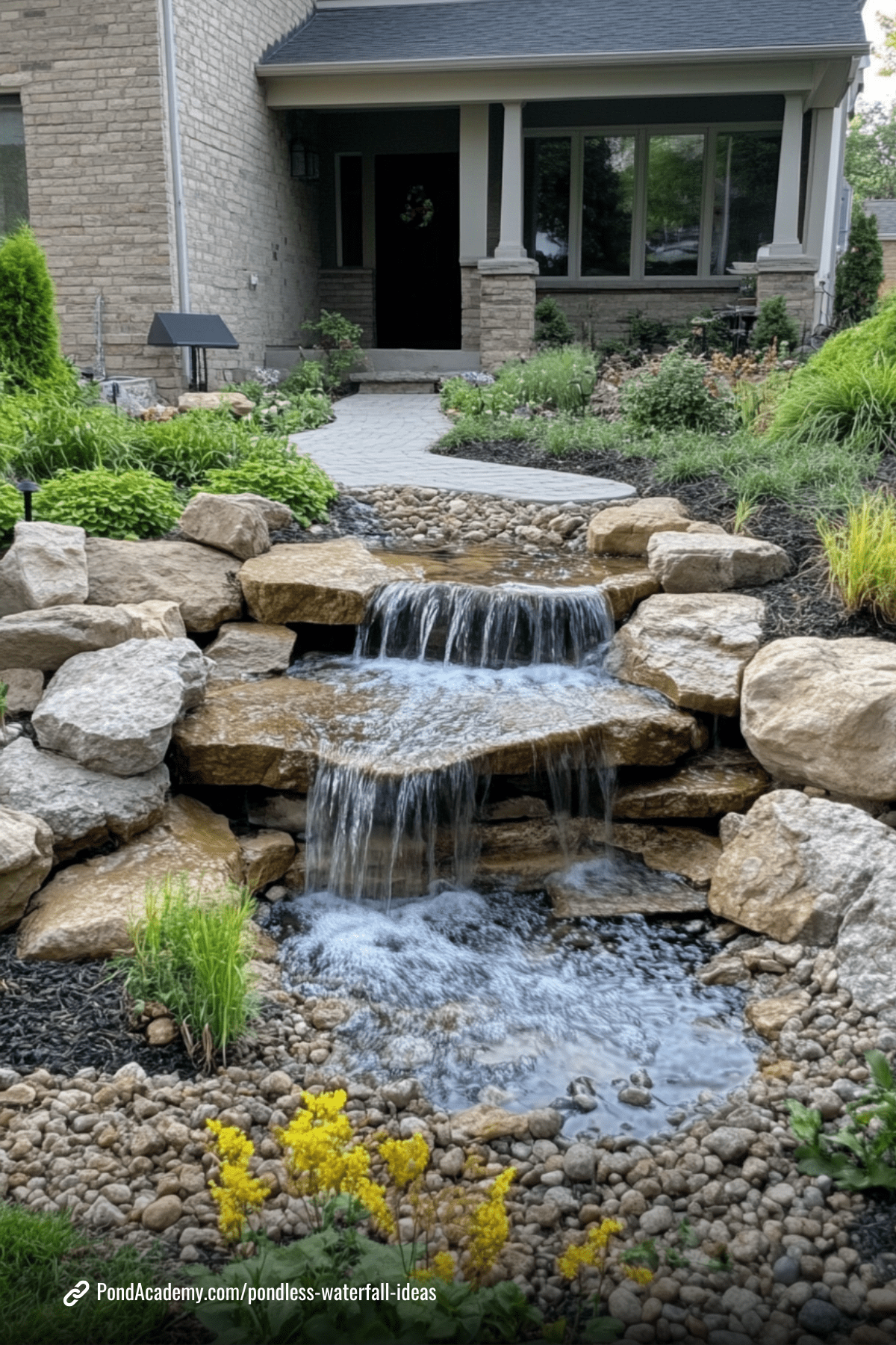 Pondless waterfall idea 21