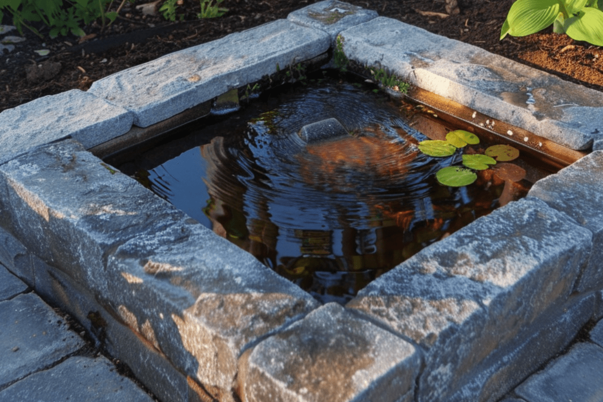 Raised garden pond idea 8