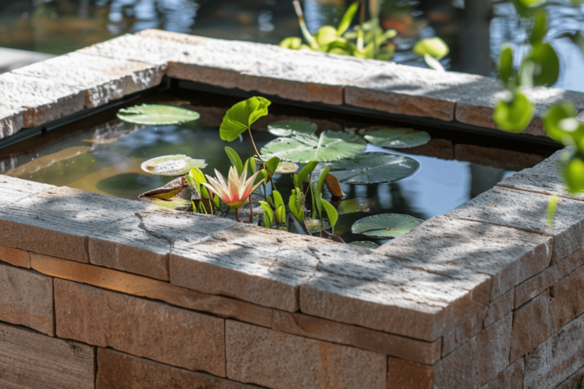 Raised garden pond idea 9