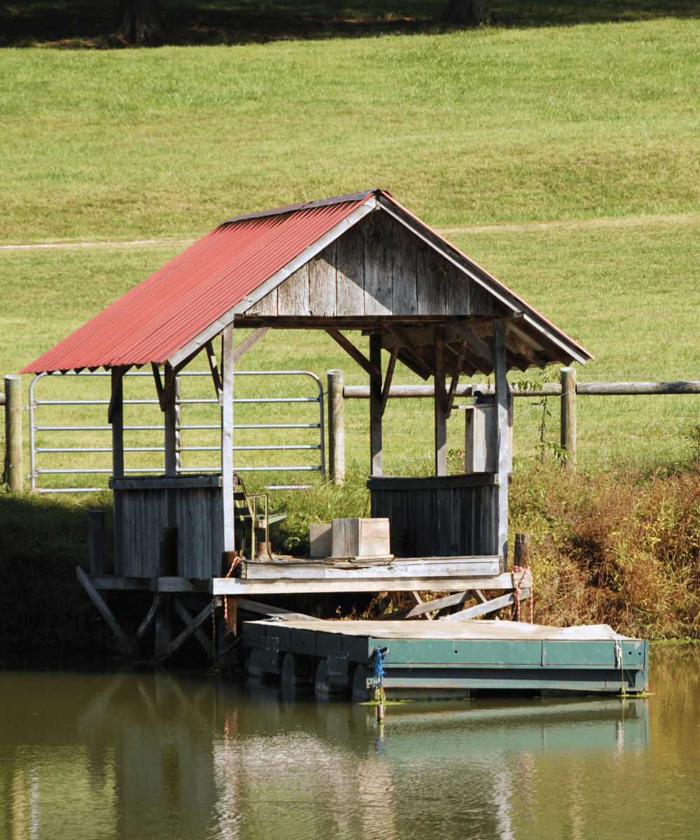 Pond dock idea 12