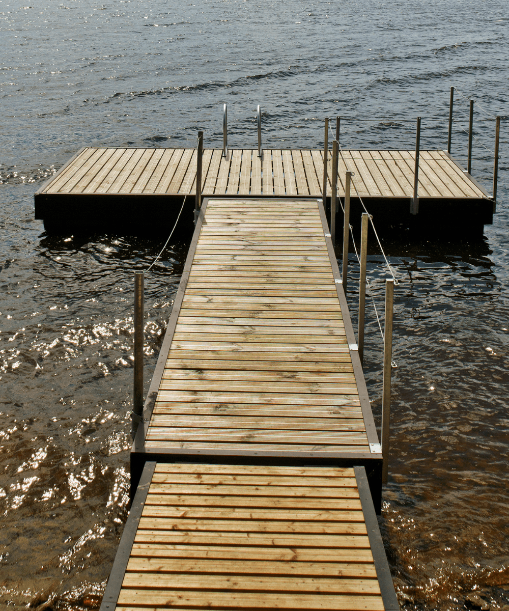 Pond dock idea 9